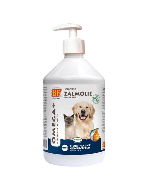 Zalmolie huid en vacht